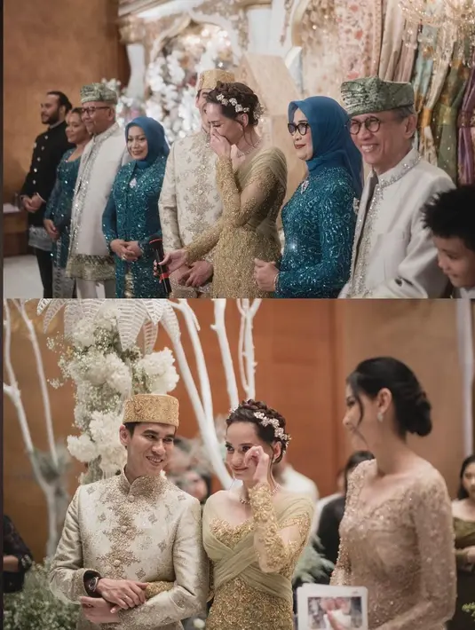 MUA Eva Lovira memoles wajah Enzy dengan gaya soft terlihat dari lipstik peach yang menyegarkan.  [Foto: IG/enzystoria].