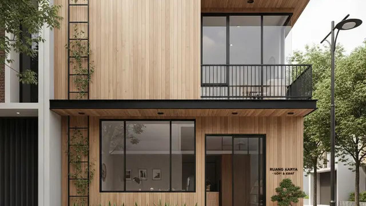 8 Desain Rumah Minimalis Depan Toko Gaya Japandi 2025, Perpaduan Estetika dan Fungsionalitas Modern