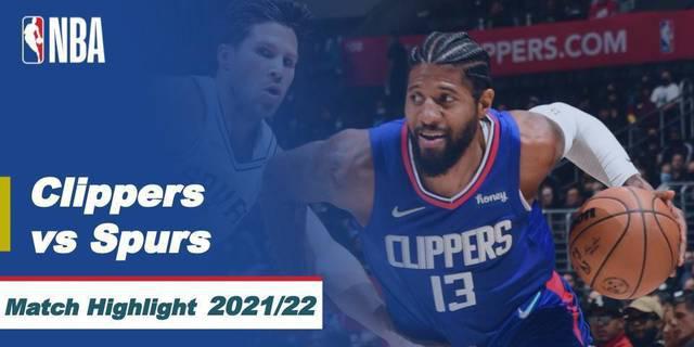 VIDEO: Highlights NBA, LA Clippers Raih Kemenangan atas San Antonio Spurs 106-92