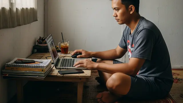 Ide Usaha di Depan Rumah untuk Bapak-bapak Tanpa Modal yakni Desain Grafis