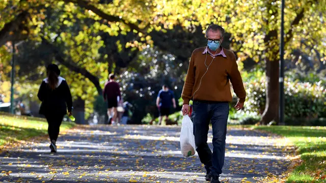 Suasana Taman di Melbourne saat Lockdown Diperpanjang