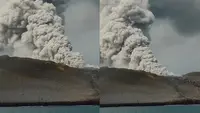Alat Pemantauan Anak Krakatau Tertutup Abu Vulkanik, CCTV Tak Aktif