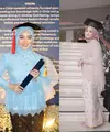 Tampilan Nabilah Ayu saat wisuda menjadi sarjana hukum ini bisa jadi inspirasi. Eks member JKT48 ini tampil mengenakan kebaya model peplum brokat warna biru muda, dipadukan dengan hijab segi empat warna senada dan kain batik coklat. (Instagram/nblh.ayu).