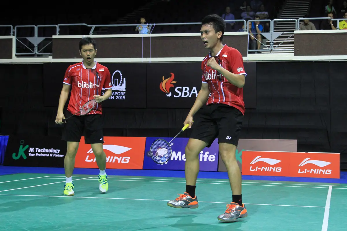 Ganda putra Indonesia Hendra Setiawan/Mohammad Ahsan