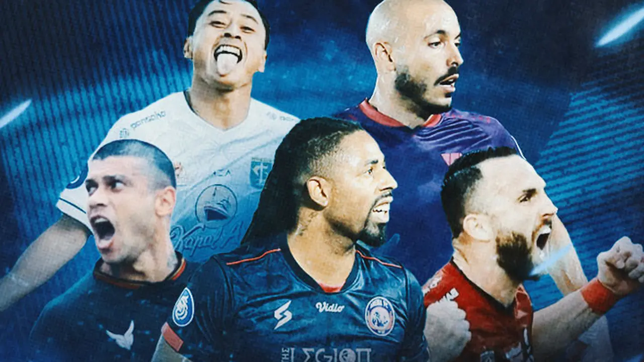 BRI Liga 1 - 5 Striker Terbaik versi Bola.com