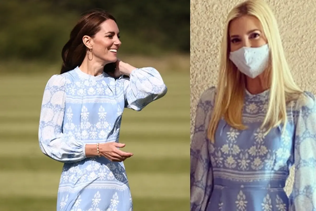 Potret Kate Middleton dan Ivanka Trump Pakai Baju Sama Persis, Lebih Kece Mana?