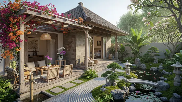 Model Rumah Mungil Tapi Punya Kebun dan Teras Samping yang Lega