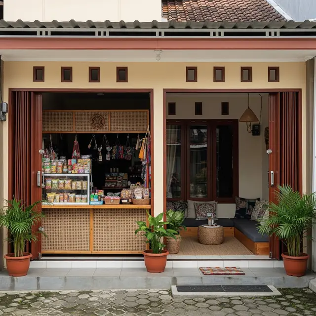 9 Desain Teras Multifungsi untuk Jualan Sekaligus Santai di Rumah Kecil, Solusi Cerdas