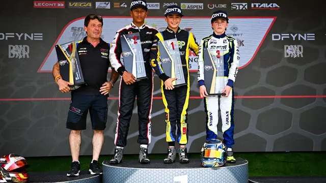 Qarrar Firhand Ukir Sejarah Jadi Pembalap Indonesia Pertama Puncaki Klasemen WSK Euro Series 2026