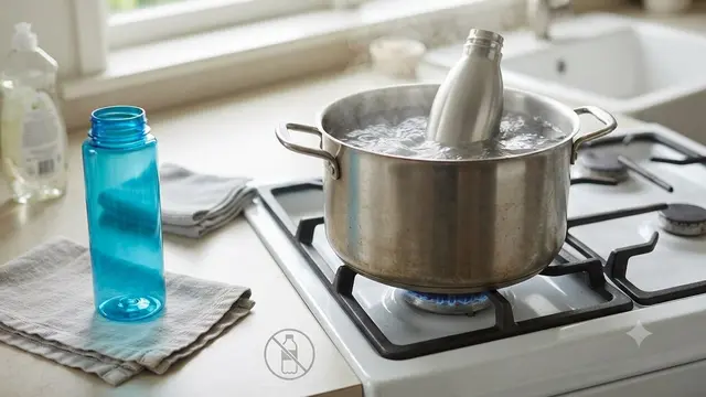 Cara Membersihkan Botol Minum yang Bau
