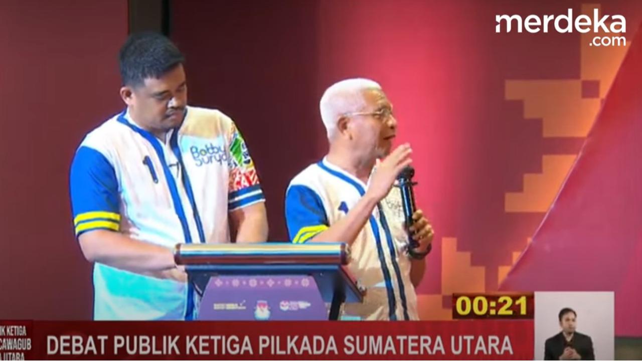Lampu Pocong & Private Jet Bikin Heboh Debat Pilkada Sumut, Bobby Nasution sampai Bisiki Wakilnya