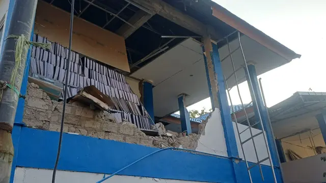 Gempa NTT menyebabkan kerusakan di sejumlah pelabuhan dan Bandara Komodo. (Dok Kemenhub)
