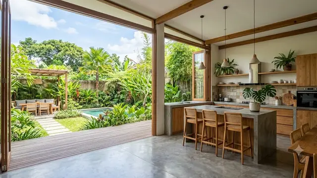 Desain Dapur Terbuka agar Tidak Panas