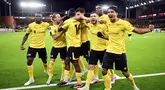 AS Roma harus menderita kekalahan di markas IF Elfsborg, Jumat (4/10/2024) dini hari WIB. Pada laga hari ke-2 Fase Liga Europa Liga Europa 2024/2025, Roma takluk dengan skor 0-1. (Bjorn Larsson Rosvall/Kantor Berita TT melalui AP)