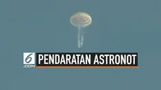 Tiga orang astronot berhasil kembali mendarat di bumi setelah selama 6 bulan berada di stasiun luar angkasa internasional.