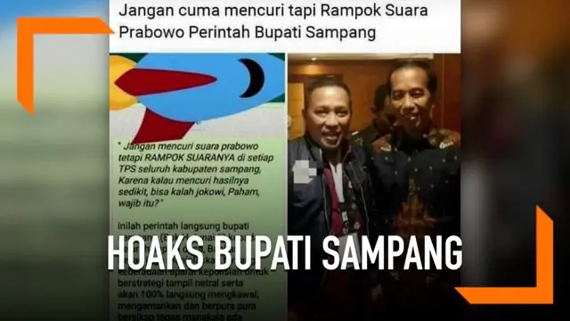 Mendekati pemilihan presiden pada 17 April 2019, sejumlah kepala daerah mulai menunjukkan dukungan politiknya kepada salah satu pasangan calon presiden dan calon wakil presiden. Satu di antaranya adalah Bupati Sampang Slamet Junaidi.
