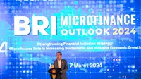 Presiden RI Joko Widodo dalam acara pembukaan BRI Microfinance Outlook 2024 pada Kamis, (7/3) di Jakarta/Istimewa.