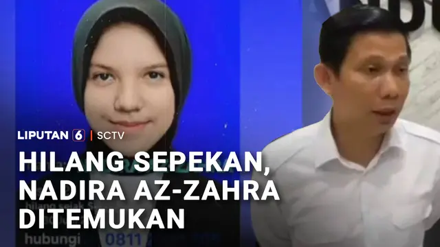 Hilang Sepekan, Nadira Az-Zahra Ditemukan