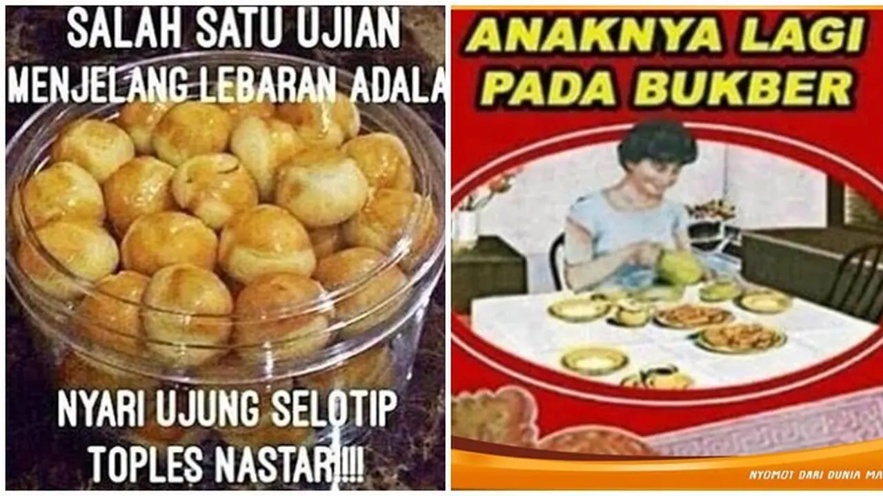 7 Potret Meme Kue Lebaran Ini Bikin Senyum Sendiri