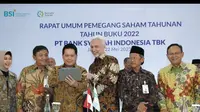 Rapat Umum Pemegang Saham Tahunan (RUPST) PT Bank Syariah Indonesia Tbk (BRIS), Senin (22/5/2023). (Foto: Bank Syariah Indonesia)
