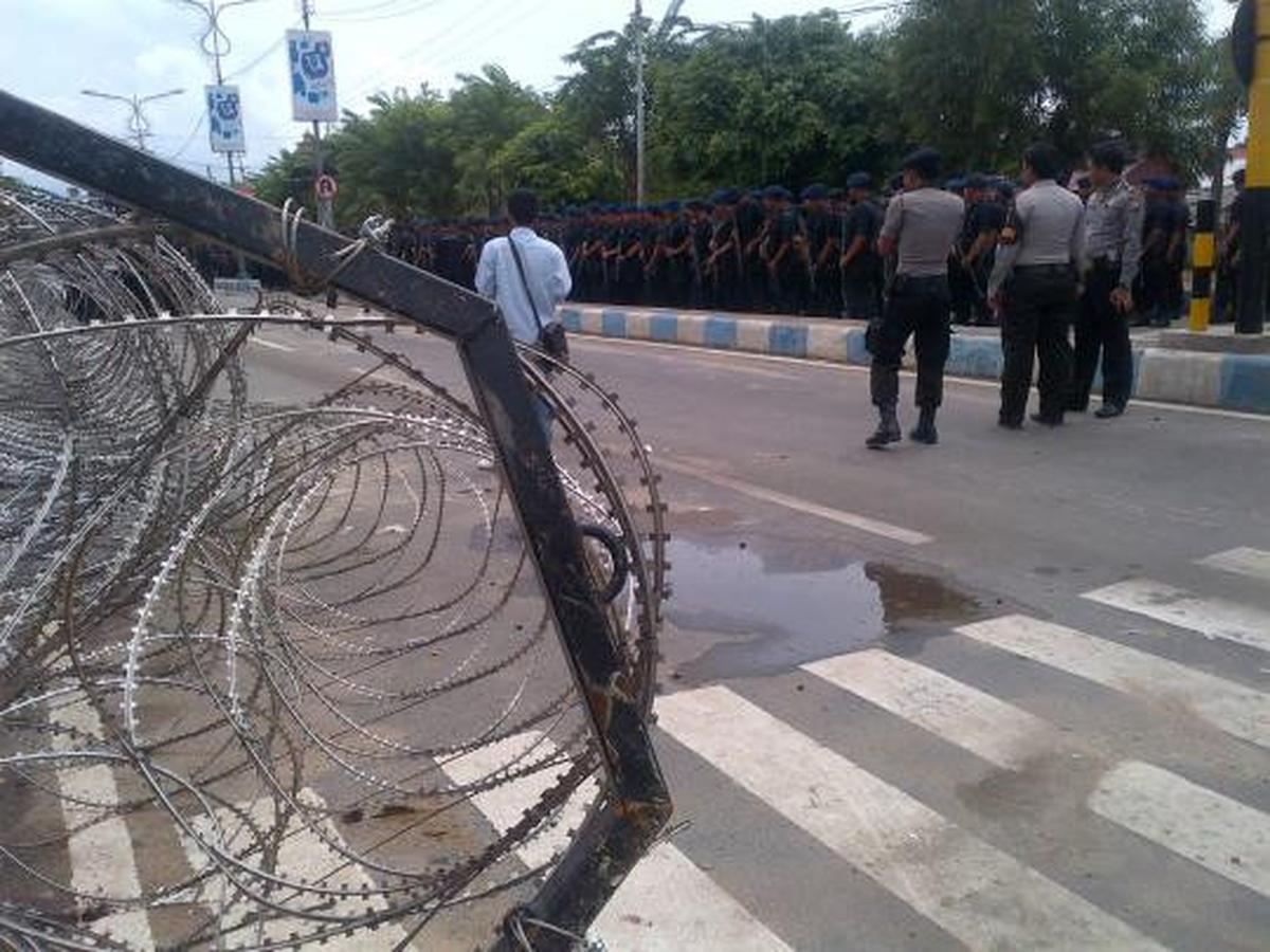 Walau sepi, Pilkada Bangkalan tetap dijaga polisi