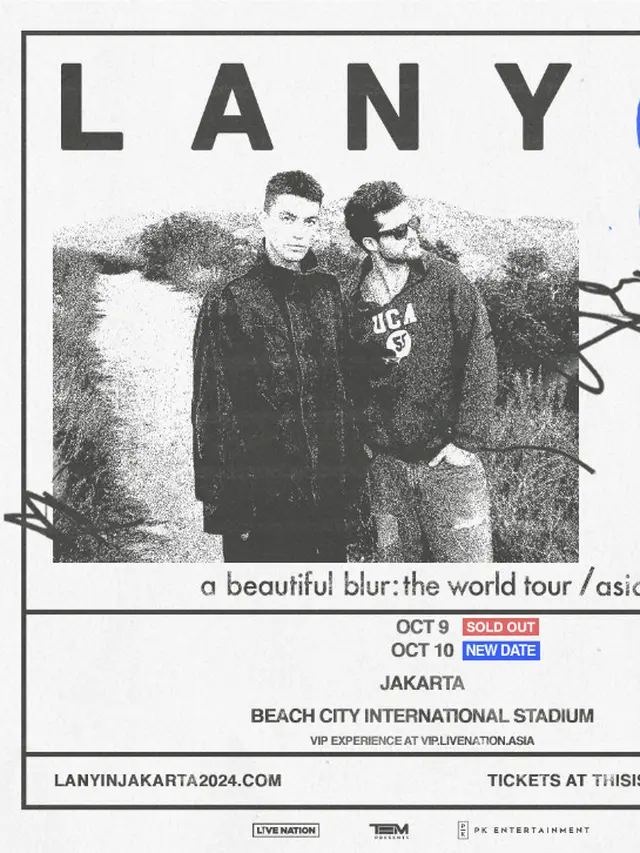LANY gelar konser di Jakarta pada 9 dan 10 Oktober 2024. [Foto: ist]