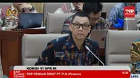 Direktur Utama PT PLN (Persero) Darmawan Prasodjo, dalam Rapat Dengar Pendapat dengan Komisi VI DPR RI, Rabu (3/4/2024). (Tira/Liputan6.com)