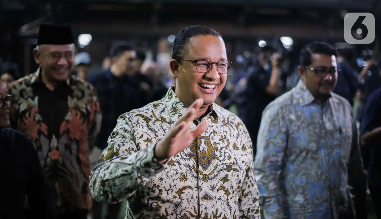 Anies Baswedan saat ini diusung oleh dua partai oposisi, PKS dan Partai Demokrat, serta satu partai pendukung pemerintah, NasDem. (Liputan6.com/Faizal Fanani)