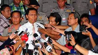 Brigjen Victor Edison Simanjuntak memberikan keterangan pers terkait pembatalan penahanan Bambang Widjojanto (BW), Jakarta Kamis (23/4/2015). BW tak jadi ditahan karena bersikap kooperatif oleh penyidik. (LIputan6.com/Yoppy Renato)