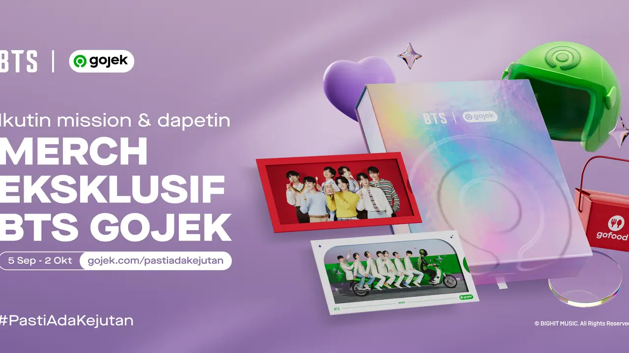 Merchandise Eksklusif Gojek x BTS