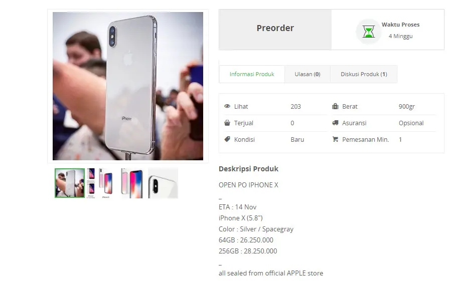 iPhone X dijual di Indonesia tapi harganya sangat mahal (/ Agustin Setyo W)