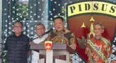 Jaksa Agung Muda Tindak Pidana Khusus (Jampidsus) Febrie Adriansyah memberikan keterangan pers di Gedung Bundar, Kejaksaan Agung, Jakarta, Jumat (10/7/2026). (KLY/ Budy Santoso)