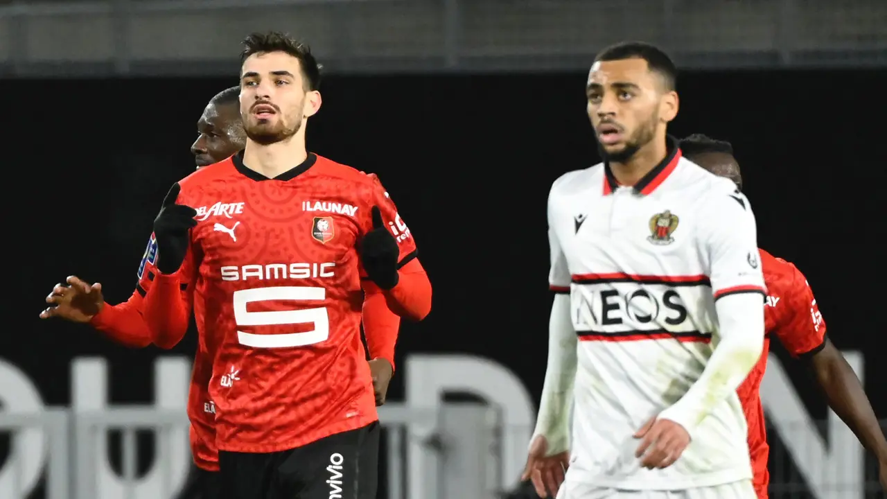 FOTO: Nice Kalahkan Tuan Rumah Rennes 2-1 - Martin Terrier