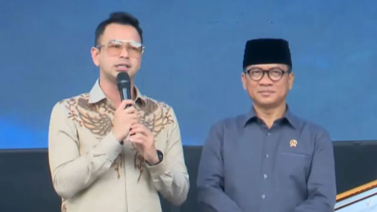 Raffi Ahmad dan Menteri Desa yandri Susanto