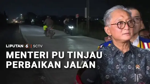 Menteri PU Tinjau Jalan Rusak di Kawasan Industri Wilmar, Serang