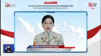Ketua Dewan Komisioner OJK Friderica Widyasari Dewi dalam jumpa pers di Jakarta, Selasa (4/8/2026).