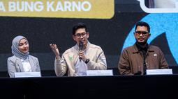 CEO Kelme Indonesia, Kevin Wijaya memberikan keterangan sebelum peluncuran jersey terbaru Timnas Indonesia dalam acara Leave Your Mark Fest 2026 di Plaza Utara Stadion Utama Gelora Bung Karno, SUGBK, Senayan, Jakarta, Kamis (12/03/2026) malam WIB. (Bola.com/Bagaskara Lazuardi)
