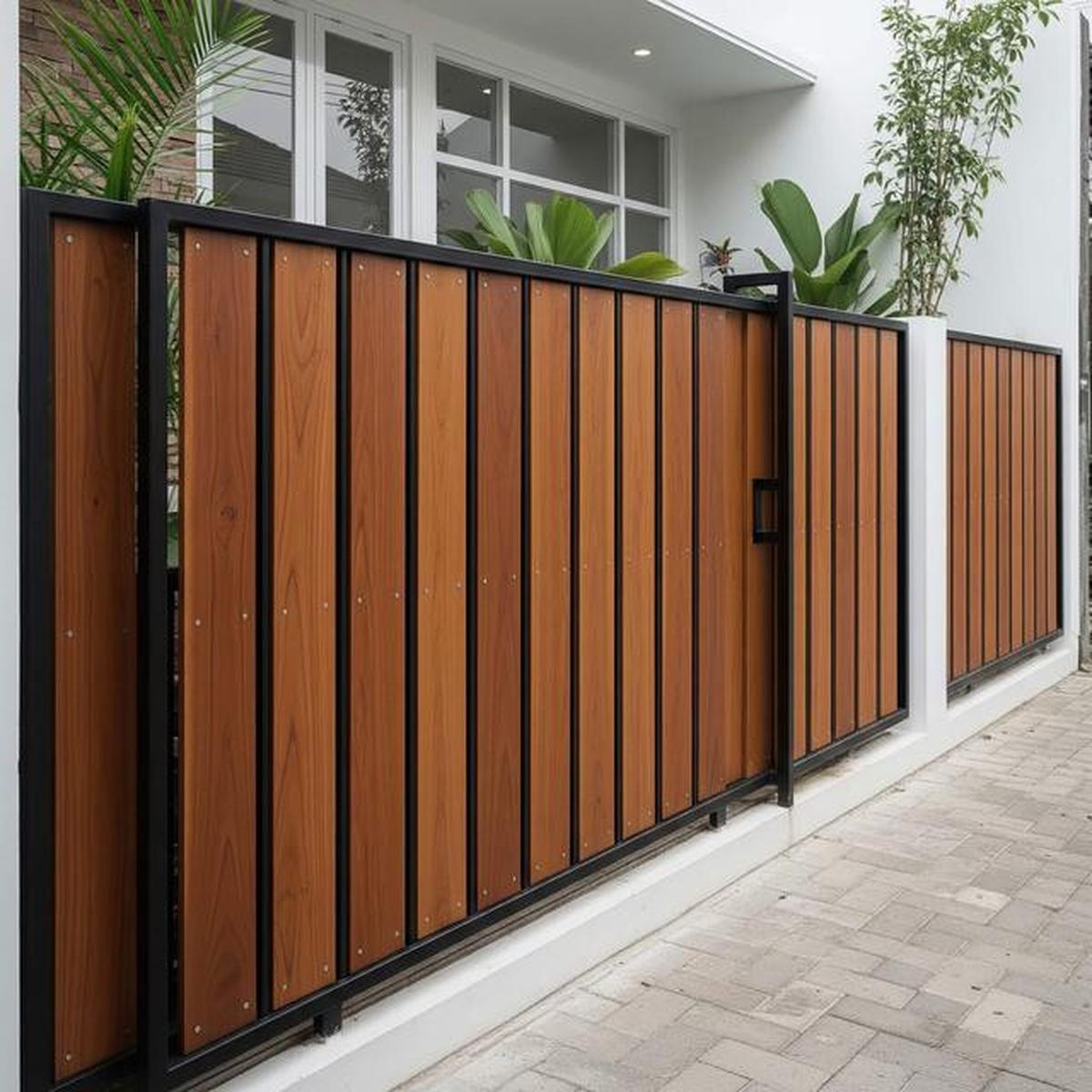 10 Model Pagar Rumah untuk Area Sempit, Minimalis, Fungsional, dan Aman