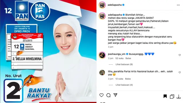 Adelia Pasha Ikhtiar Maju Pilkada Jakarta Barat Dapil 10: Segala Sesuatunya Allah Berencana, Menang Kalah Hal Biasa