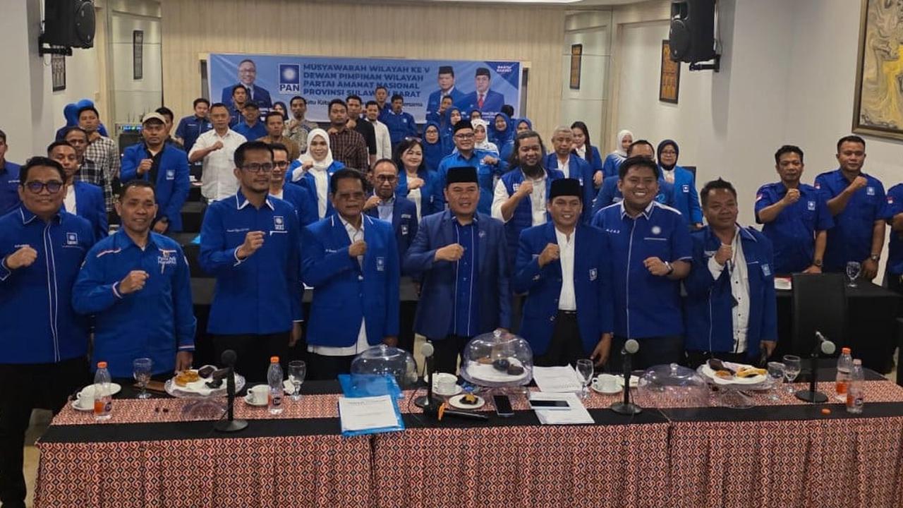 Ajbar jadi Ketua DPW PAN Sulbar, Zulhas Minta Satu Komando dan Bersatu Jelang Pemilu 2029
