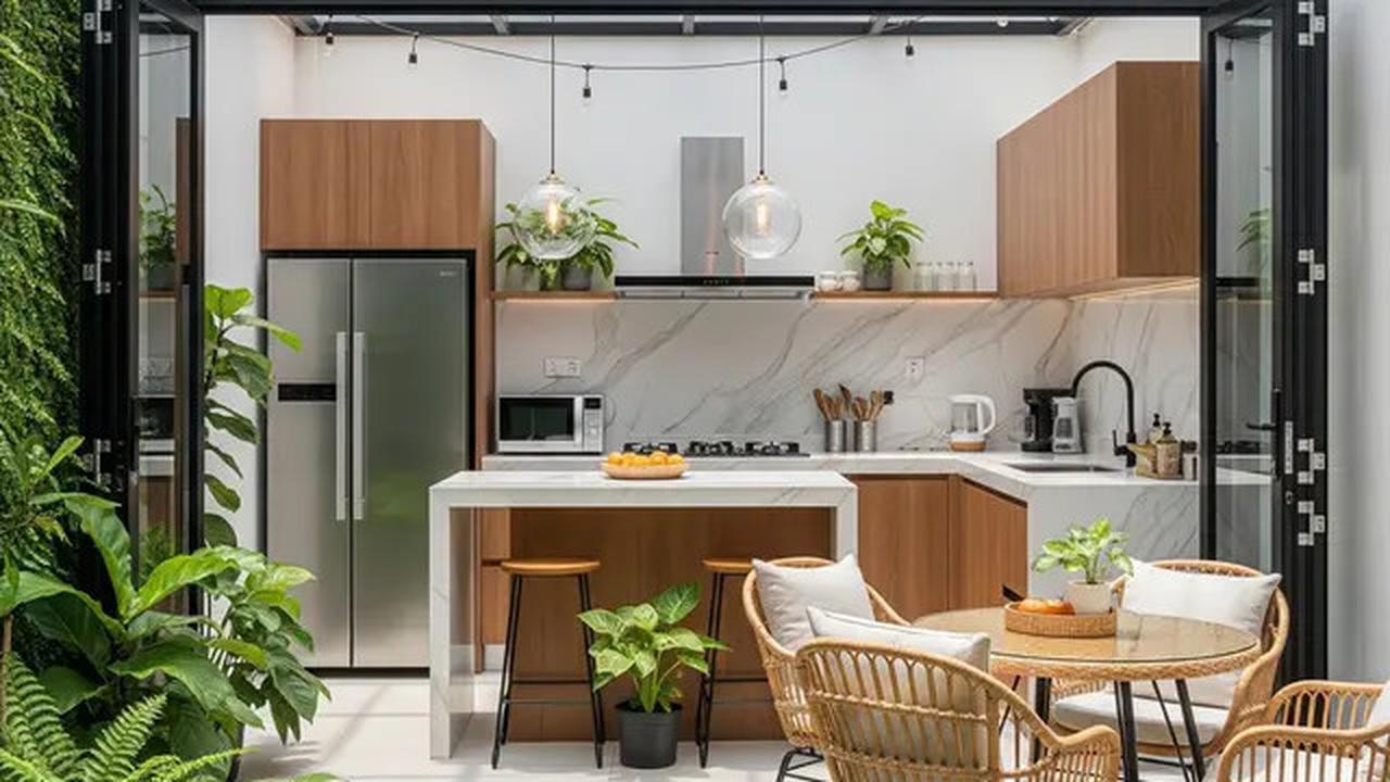 9 Model Dapur Terbuka 2x3 Meter Rumah Type 45 dengan Area Makan Ala Kafe Outdoor