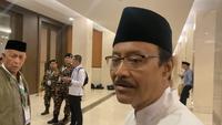Gus Ipul di rapat pleno penetapan Pj Ketum PBNU. (Merdeka.com/Nur Habibie)