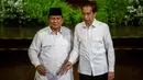 Acara puncak perayaan ulang tahun ke-17 Partai Gerindra dihadiri sejumlah tokoh politik, salah satu di antaranya adalah Presiden Republik Indonesia ke-7 Joko Widodo. (ADITYA AJI/AFP)