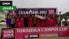 Berita video Universitas Muhammadiyah Malang menjadi juara di Torabika Campus Cup 2017 regional Malang setelah mengalahkan tuan rumah Universitas Negeri Malang 2-0 pada partai final di Stadion Cakrawala, Rabu (2/11/2017).