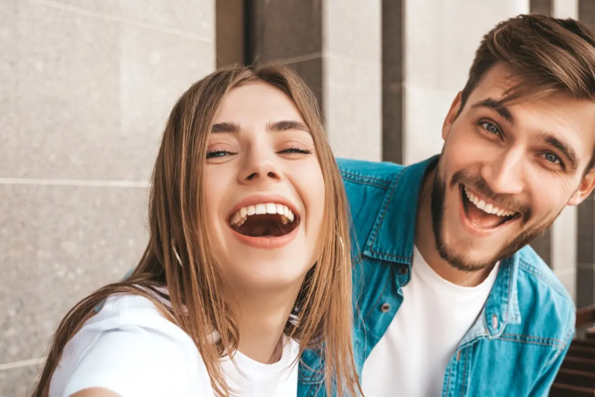 Couple Laughing