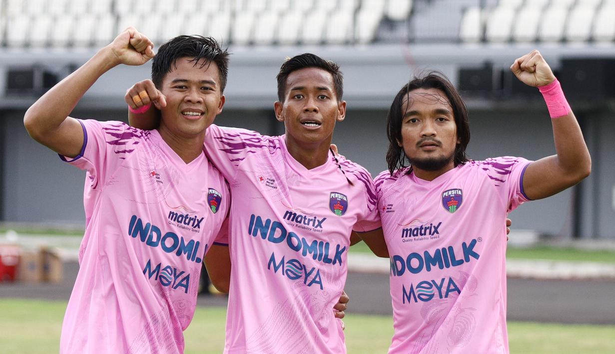 Persita Tangerang berhasil menahan imbang klub papan atas Bhayangkara FC dalam lanjutan pekan ke-28 BRI Liga 1 2021/2022. (Dok Persita)