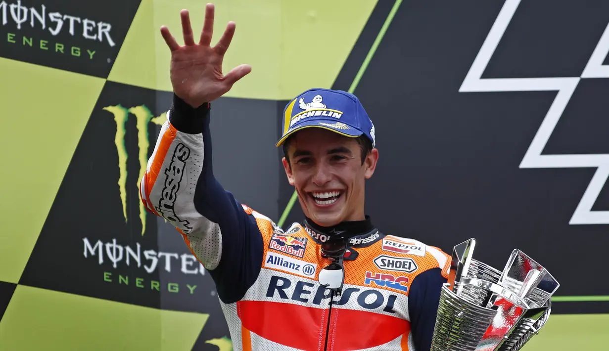 1. Marc Marquez (Honda) - 115 Poin. (AP/Eric Alonso)