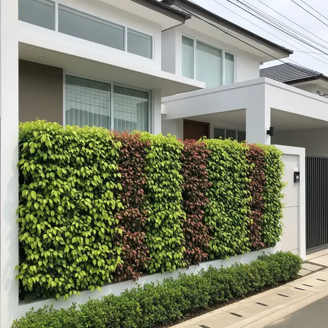 Tanaman Hias Cocok Buat Pagar Minimalis (Image by Gemini AI)