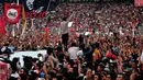 Jokowi pun hadir ke atas panggung untuk menyampaikan pidato singkatnya (Liputan6.com/Johan Tallo)