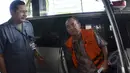 Suryadharma Ali saat tiba di KPK untuk menjalani pemeriksaan lanjutan, Jakarta, Rabu (13/5/2015). SDA diperiksa terkait dugaan kasus korupsi penyelenggaraan ibadah haji tahun 2010-2011. (Liputan6.com/Helmi Afandi)